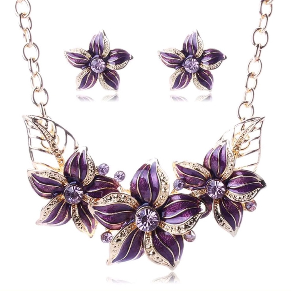 Crystal Choker Bib Necklace